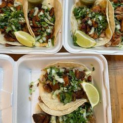 La Casita De Oro Mexican Food - Carnitas, Al pastor and carne asada tacos