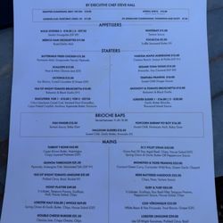 The Noisy Lobster - Menu