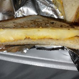 Inside grilled cheese