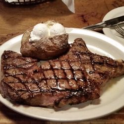 Doc's Stadium - Ribeye and baked potato