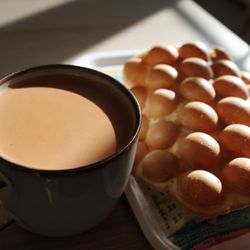 All Aboard Cafe - Bubble waffle and milk tea - HK style