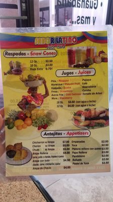Menu photo 2 Sabor Latino Arlington, TX