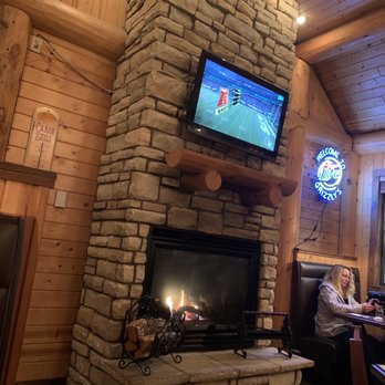Grizzly's Wood-Fired Grill - Fireplace inside - American Near Me - Eau Claire, Wisconsin