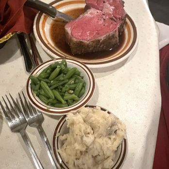 Farmer Brown's Steak House - Prime rib, green beans, garlic mashed potatoes - Steakhouses Near Me - Waterloo, Nebraska Farmer Brown's Steak House - Prime rib, green beans, garlic mashed potatoes - Steakhouses Near Me - Waterloo, Nebraska