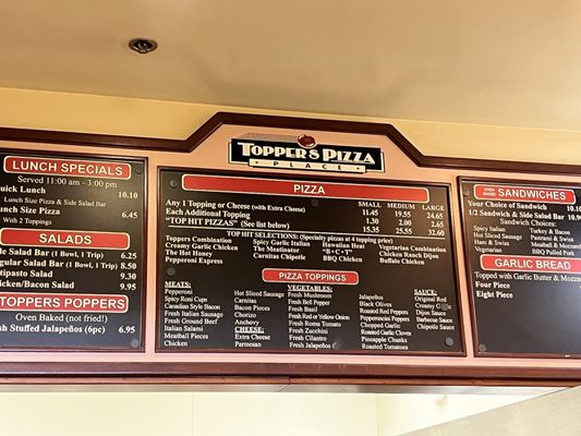 Menu photo 2 Toppers Pizza Place Thousand Oaks, CA