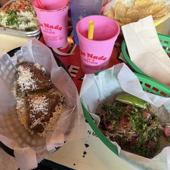 De Nada Cantina - Chicken quesadilla and Barbacoa taco - Mexican Near Me - Austin, Texas