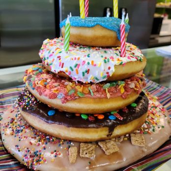 Donutopia - they do custom donut towers of any kind. - Donuts Near Me - San Angelo, Texas Donutopia - they do custom donut towers of any kind. - Donuts Near Me - San Angelo, Texas