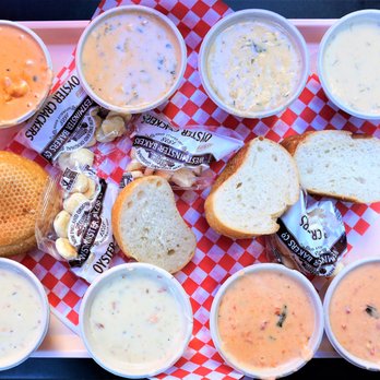 Pike Place Chowder - 8-Cup Sampler - Seafood Near Me - Seattle, Washington Pike Place Chowder - 8-Cup Sampler - Seafood Near Me - Seattle, Washington