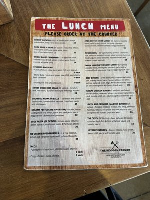 Menu photo 2 The Wooden Farmer Putaruru, WKO