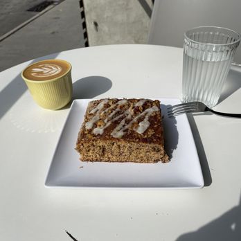 Archetype Coffee - Banana bread and cappuccino - Coffee Roasteries Near Me - Omaha, Nebraska