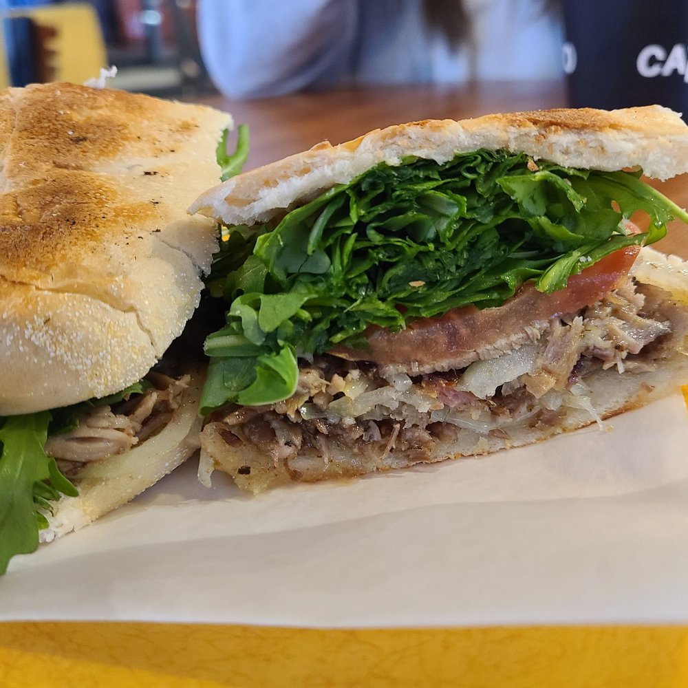 Cafecito - Lechon pressed sandwich - Cuban Near Me - Chicago, Illinois Cafecito - Lechon pressed sandwich - Cuban Near Me - Chicago, Illinois