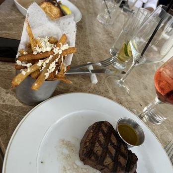 Trata On The River - Filet Feta French fries - Salad Near Me - Piermont, New York Trata On The River - Filet Feta French fries - Salad Near Me - Piermont, New York