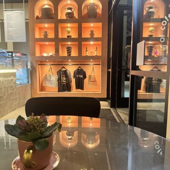 Habibi's - The attractive alcove with beautiful jars and their merch - Cafes Near Me - Fullerton, California