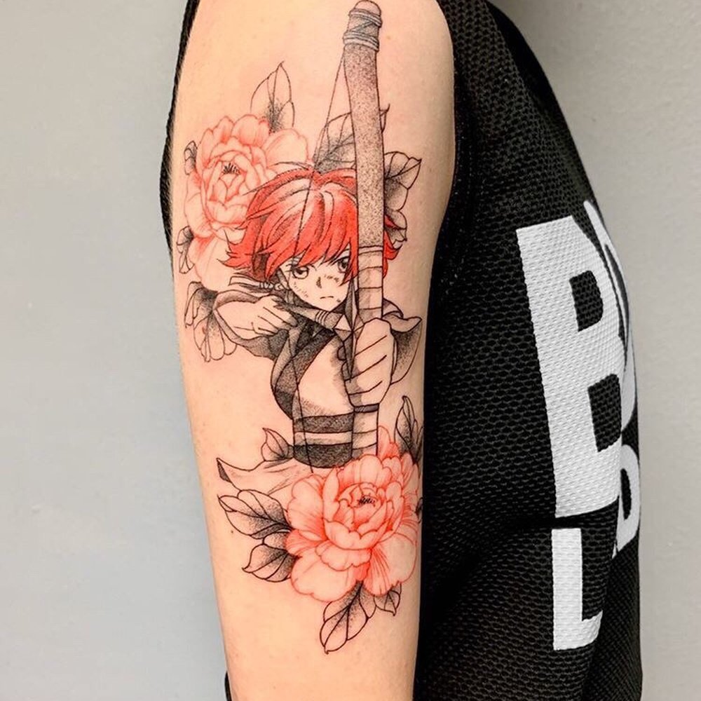 Golden Triangle Art Studio - Yona Of The Dawn Tattoo - Tattoo Near Me - Upland, California