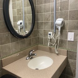 Petro Shopping Centers - Mirror Sink and hair dryer