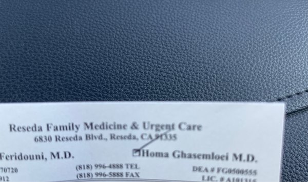 Reseda Family Clinic and Urgent Care 6830 Reseda Blvd