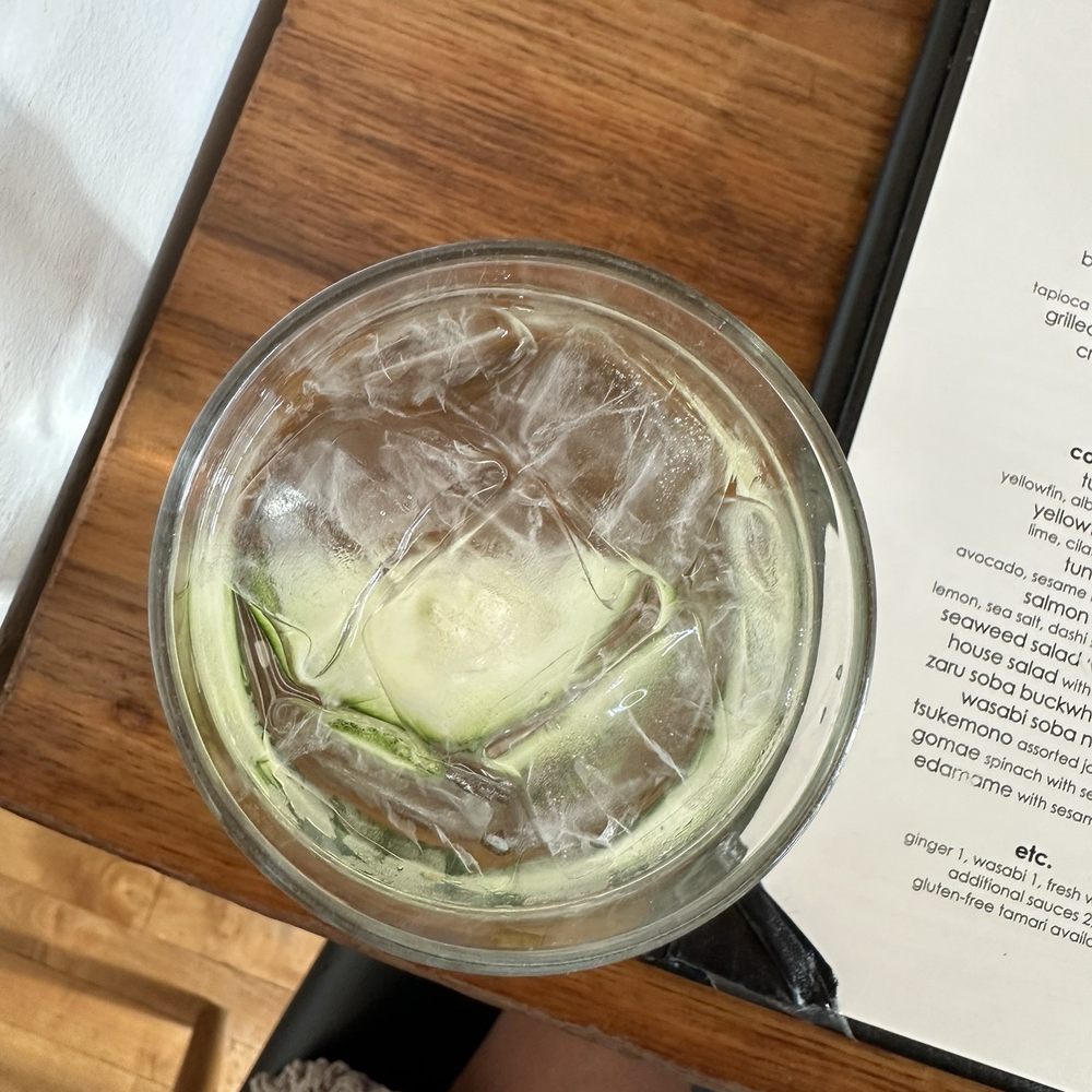 Wakamono - Water with cucumbers - Sushi Bars Near Me - Chicago, Illinois Wakamono - Water with cucumbers - Sushi Bars Near Me - Chicago, Illinois