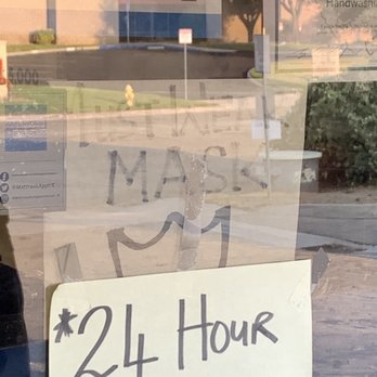 Mattress Discount King - Signage promoting wearing face mask to enter business and that business has 24 hour camera monitoring - Mattresses Near Me - San Bernardino, California Mattress Discount King - Signage promoting wearing face mask to enter business and that business has 24 hour camera monitoring - Mattresses Near Me - San Bernardino, California