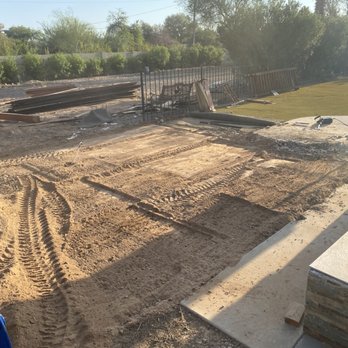 Silva Brothers Concrete - A little tractor work to prep the grade. - Masonry/Concrete Near Me - Phoenix, Arizona