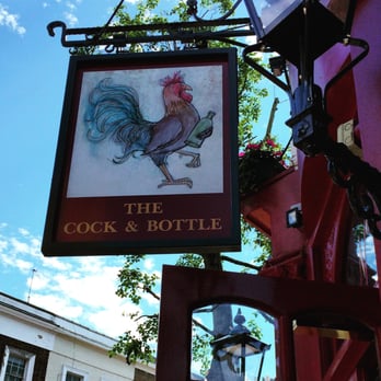 The Cock & Bottle - Main sign right out front - Pubs Near Me - London, XGL The Cock & Bottle - Main sign right out front - Pubs Near Me - London, XGL