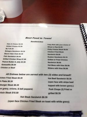Menu photo 1 Backwoods Cafe Tupelo, OK