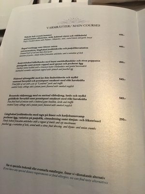 Menu photo 3 Sjömagasinet Göteborg, O