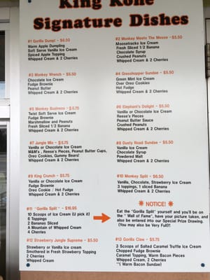 Menu photo 5 King Kone Creamery Hummelstown, PA