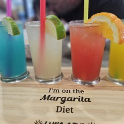 Luna Azul - The margarita flight - the best way to go to try all the varieties!!
