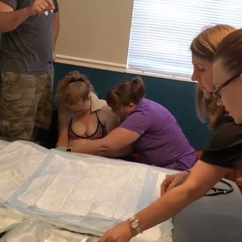 Beautiful Mountain Birth Suites - Angie, Sarah, and Erinn. This was right after my baby was born. Each working so well together to make the whole experience smooth. - Midwives Near Me - Draper, Utah