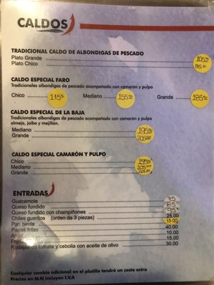 Menu photo 3 El Faro Tecate, BCN Menu photo 3 El Faro Tecate, BCN