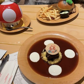 Toadstool Cafe - Short Rib special, Luigi burger, mushroom soup - Cafes Near Me - Universal City, California Toadstool Cafe - Short Rib special, Luigi burger, mushroom soup - Cafes Near Me - Universal City, California