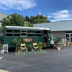 Virgil's Plant Shop - The mobile plant bus out in Brookside at a pop-up.