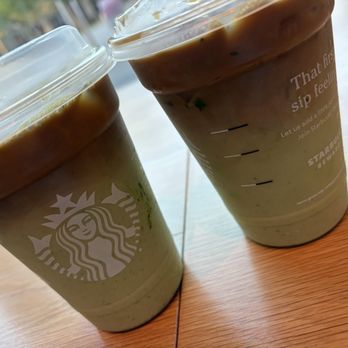 Starbucks - Iced matcha latte with oat milk and espresso shots - YUM - Coffee & Tea Near Me - Sacramento, California Starbucks - Iced matcha latte with oat milk and espresso shots - YUM - Coffee & Tea Near Me - Sacramento, California