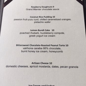 Cosmos - dessert menu spring 2017 - New American Near Me - Minneapolis, Minnesota Cosmos - dessert menu spring 2017 - New American Near Me - Minneapolis, Minnesota