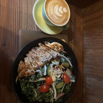 Outro - Latte & Outro salad - Cafes Near Me - New York, New York