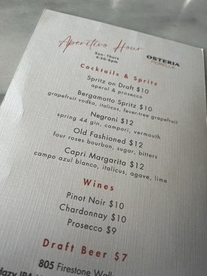 Menu photo 1 Osteria Fiorella Las Vegas, NV Menu photo 1 Osteria Fiorella Las Vegas, NV