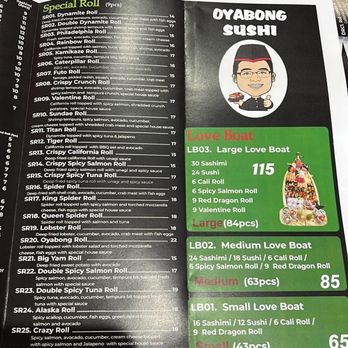 Oyabong Sushi - the menu and prices - Sushi Bars Near Me - Toronto, Ontario Oyabong Sushi - the menu and prices - Sushi Bars Near Me - Toronto, Ontario