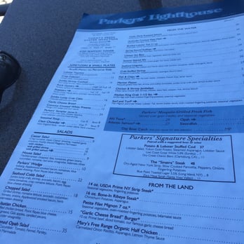 Parkers' Lighthouse - Dinner menu - Seafood Near Me - Long Beach, California Parkers' Lighthouse - Dinner menu - Seafood Near Me - Long Beach, California