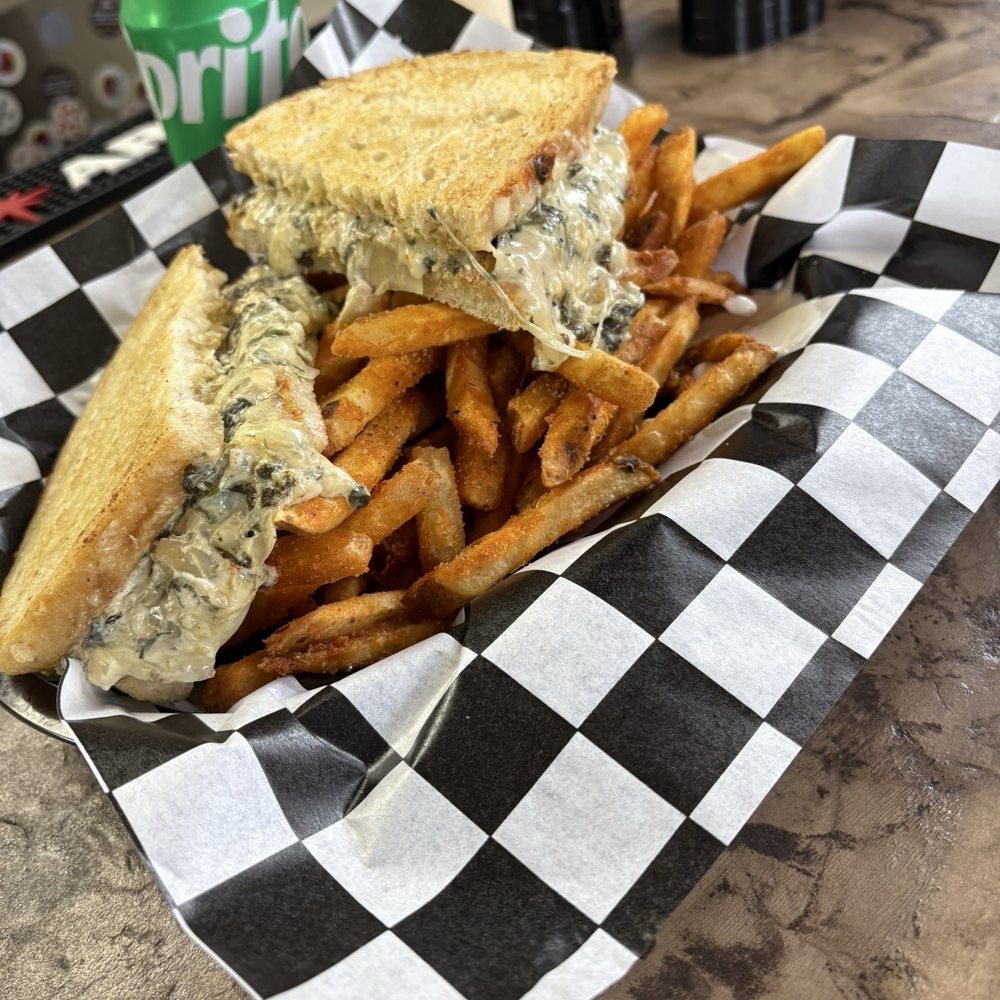 Spinach Artichoke Grilled Cheese- Oasis Eateries Spinach Artichoke Grilled Cheese- Oasis Eateries