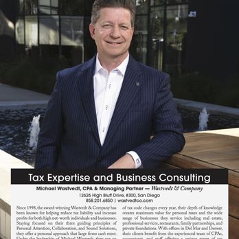 Wastvedt & Co - Michael Wastvedt is recognized in the Portraits of Excellence in the Jan. 2024 Ranch & Coast Magazine. - Accountants Near Me - San Diego, California Wastvedt & Co - Michael Wastvedt is recognized in the Portraits of Excellence in the Jan. 2024 Ranch & Coast Magazine. - Accountants Near Me - San Diego, California