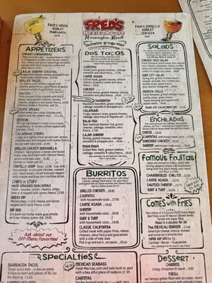 Menu photo 3 Fred's Mexican Cafe Huntington Beach, CA