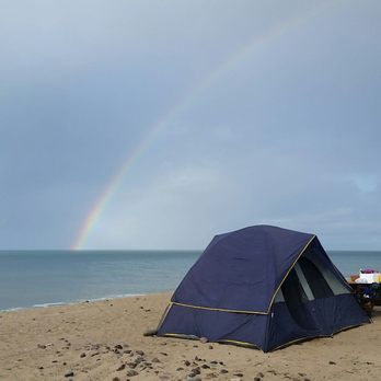Point Mugu State Park - My tent with double rainbow background aftwr a rainy night - Parks Near Me - Malibu, California Point Mugu State Park - My tent with double rainbow background aftwr a rainy night - Parks Near Me - Malibu, California