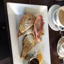 The Pavillion - French toast with bacon.
