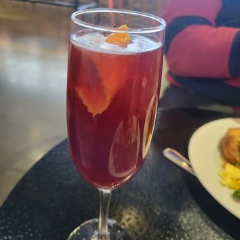 Eleven - Pomegranate mimosa - Cocktail Bars Near Me - Honolulu, Hawaii