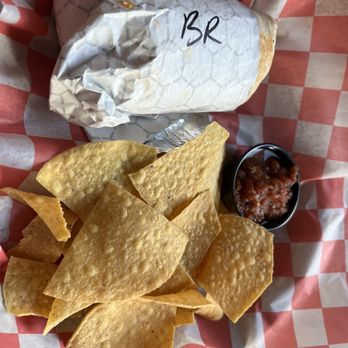 Burrito Union - a tortilla and chips in a basket - Mexican Near Me - Duluth, Minnesota