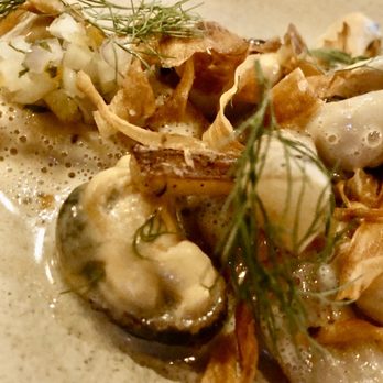Rue Saint Marc - Soft, creamy mussels with Salsify Root - French Near Me - Jacksonville, Florida Rue Saint Marc - Soft, creamy mussels with Salsify Root - French Near Me - Jacksonville, Florida