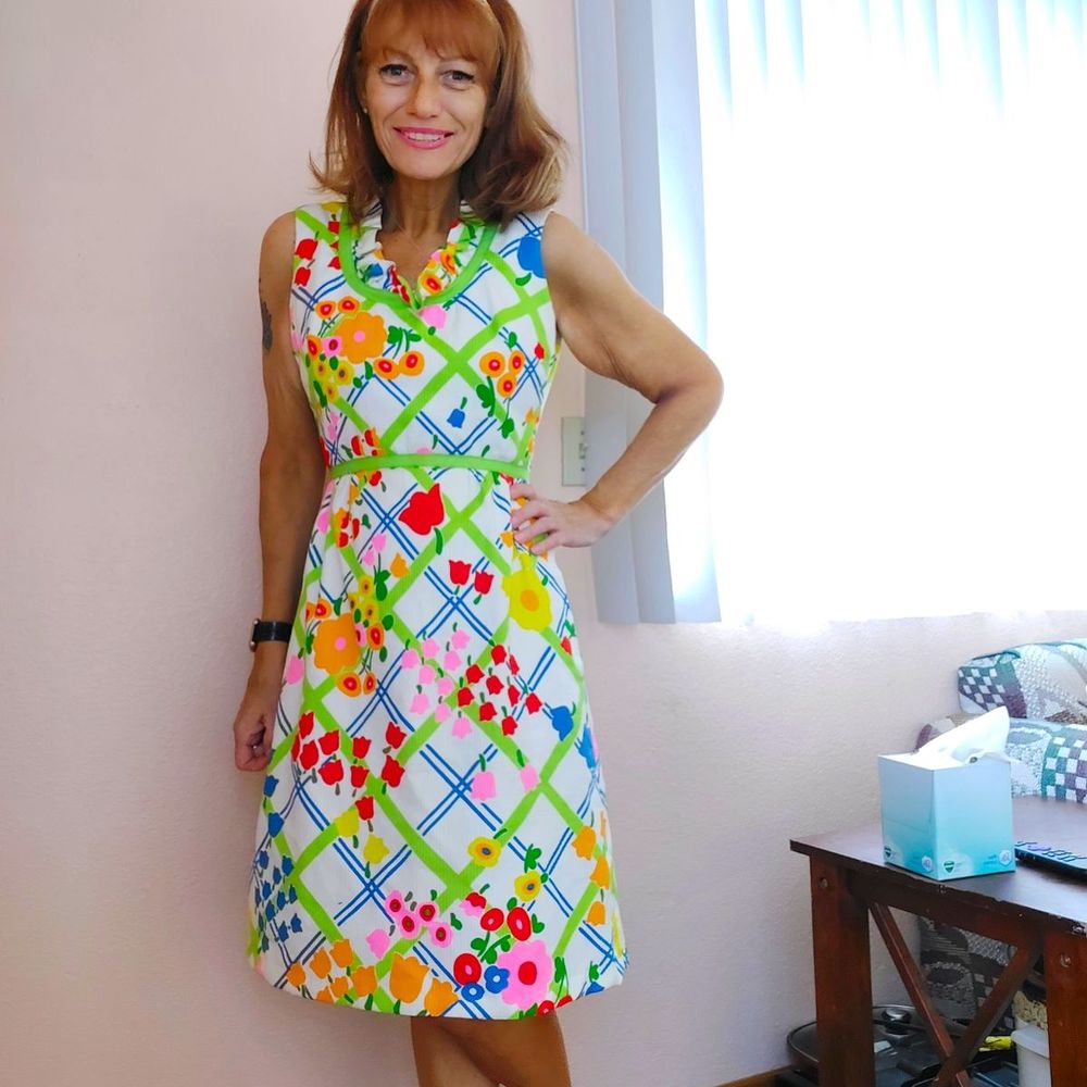 Nip N Tuck Alterations - Shortened 1960s dress from ankle length with matching headband - Sewing & Alterations Near Me - Las Vegas, Nevada