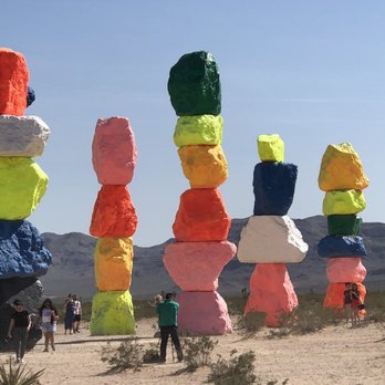 Seven Magic Mountains - Public Art Near Me - Las Vegas, Nevada Seven Magic Mountains - Public Art Near Me - Las Vegas, Nevada