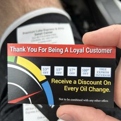 Wave Car Wash - New customer loyalty cards and staff pleasant as always!