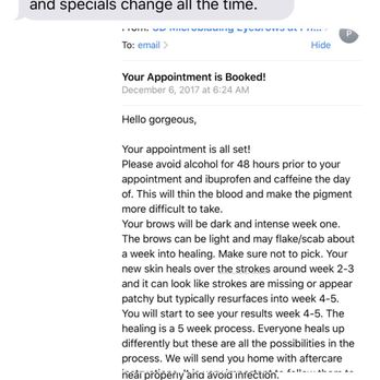3D Microblading Eyebrows - Screenshot 3/4 with "customer care" - Permanent Makeup Near Me - Orange, California 3D Microblading Eyebrows - Screenshot 3/4 with "customer care" - Permanent Makeup Near Me - Orange, California